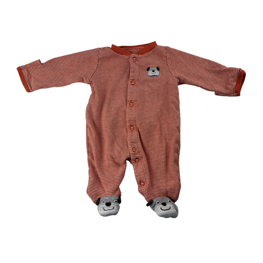 Strampler von Carter's in Gr. 50 - Mit Füßen und Kratzschutz