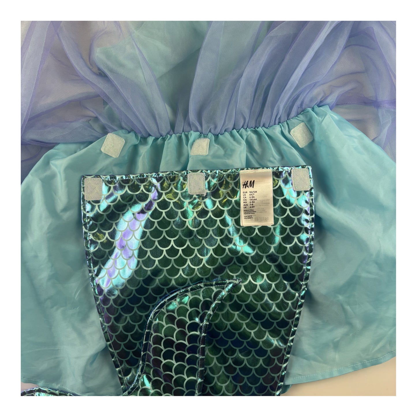 H&M Kostüm Meerjungfrau in Gr. 122/128 - Sehr gut