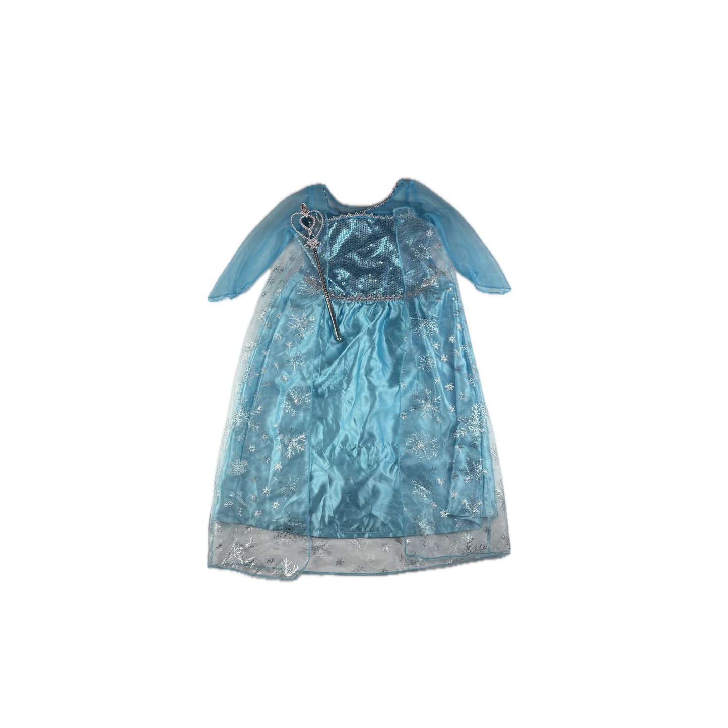 Kostüm von Vicloon in Gr. 128 mit Prinzessinnen Zauberstab