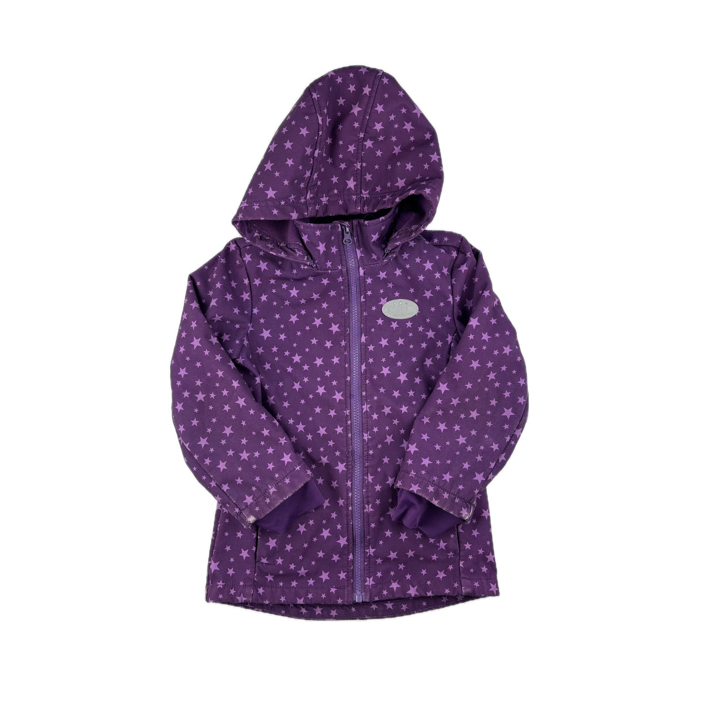 Softshelljacke von Kiki & Koko in Gr. 116 mit Kapuze - Gut