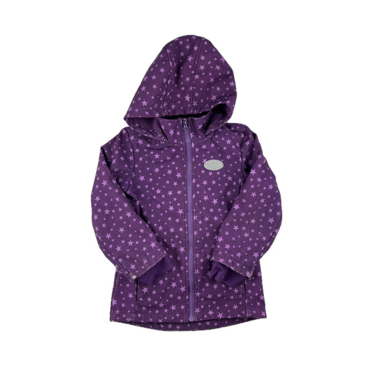 Softshelljacke von Kiki & Koko in Gr. 116 mit Kapuze - Gut