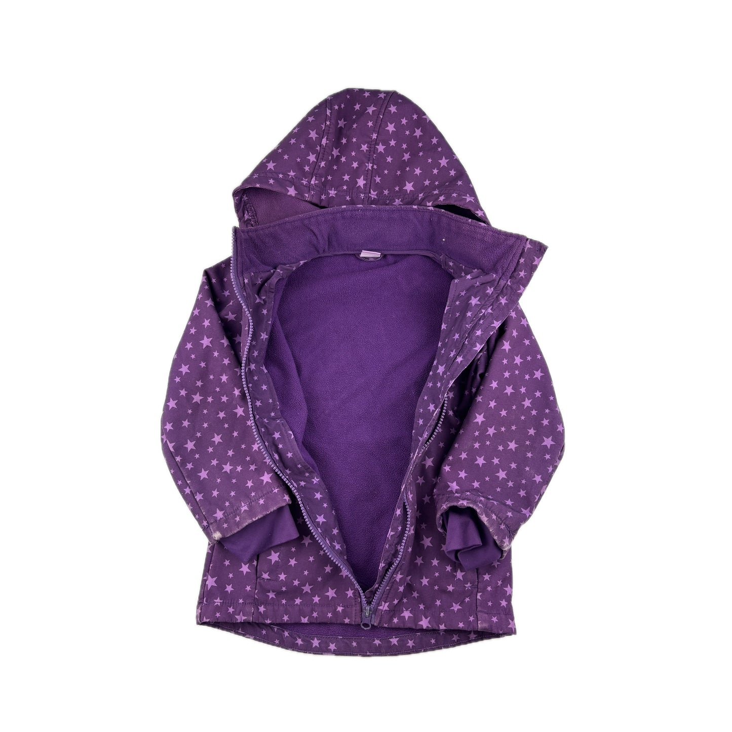 Softshelljacke von Kiki & Koko in Gr. 116 mit Kapuze - Gut